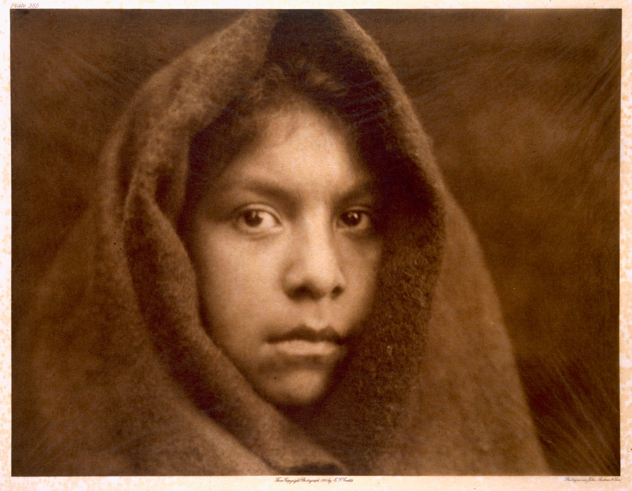 Makah-tyttö tekijältä Edward Sheriff (after) Curtis