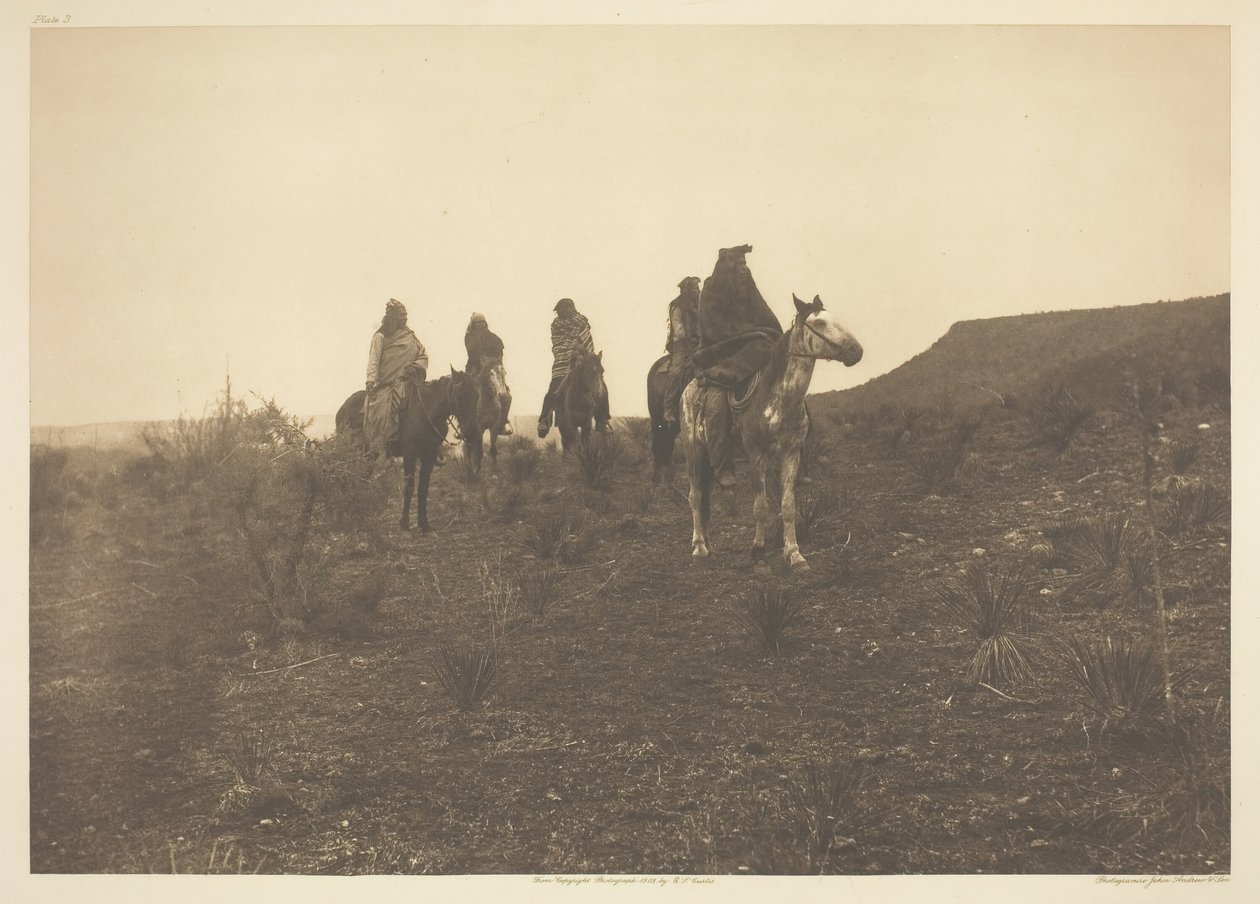 Desert Rovers - Apache, 1903. tekijältä Edward Sheriff Curtis