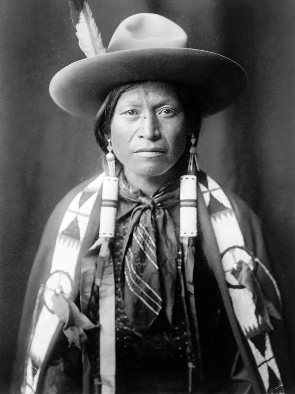 Jicarilla cowboy, New Mexico, n. 1905, valokuva Edward S. Curtis tekijältä Edward Sheriff Curtis