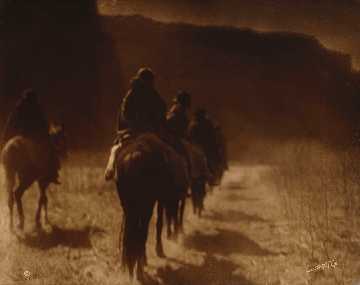 Tha Vanishing: Russ, Navaho tekijältä Edward Sheriff Curtis