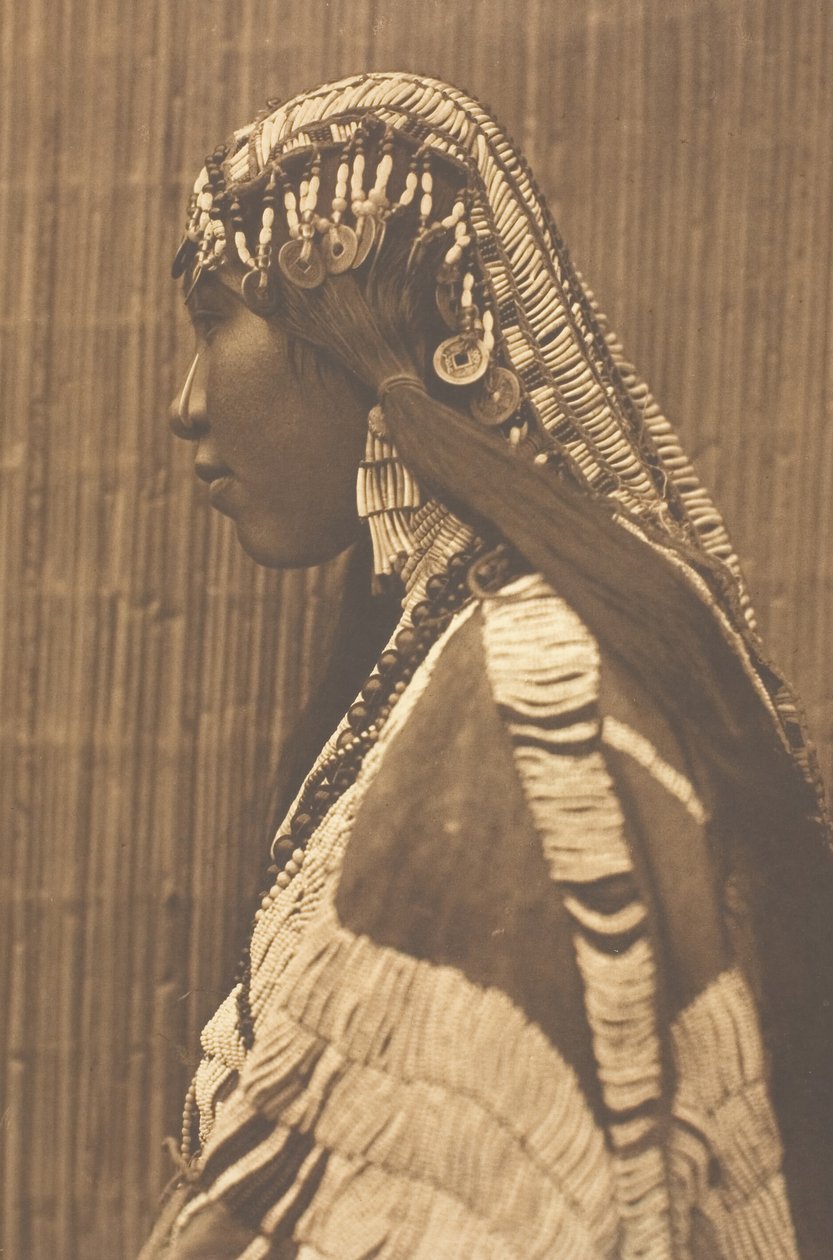 Wishham Girl, profiili, 1910. tekijältä Edward Sheriff Curtis