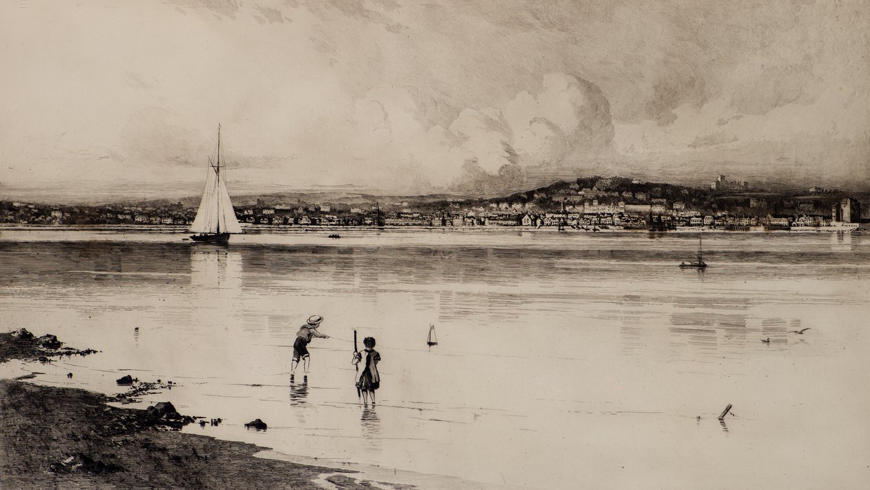Broughty Ferry Tayportista (etsaus) tekijältä Edward Smith Hodgson