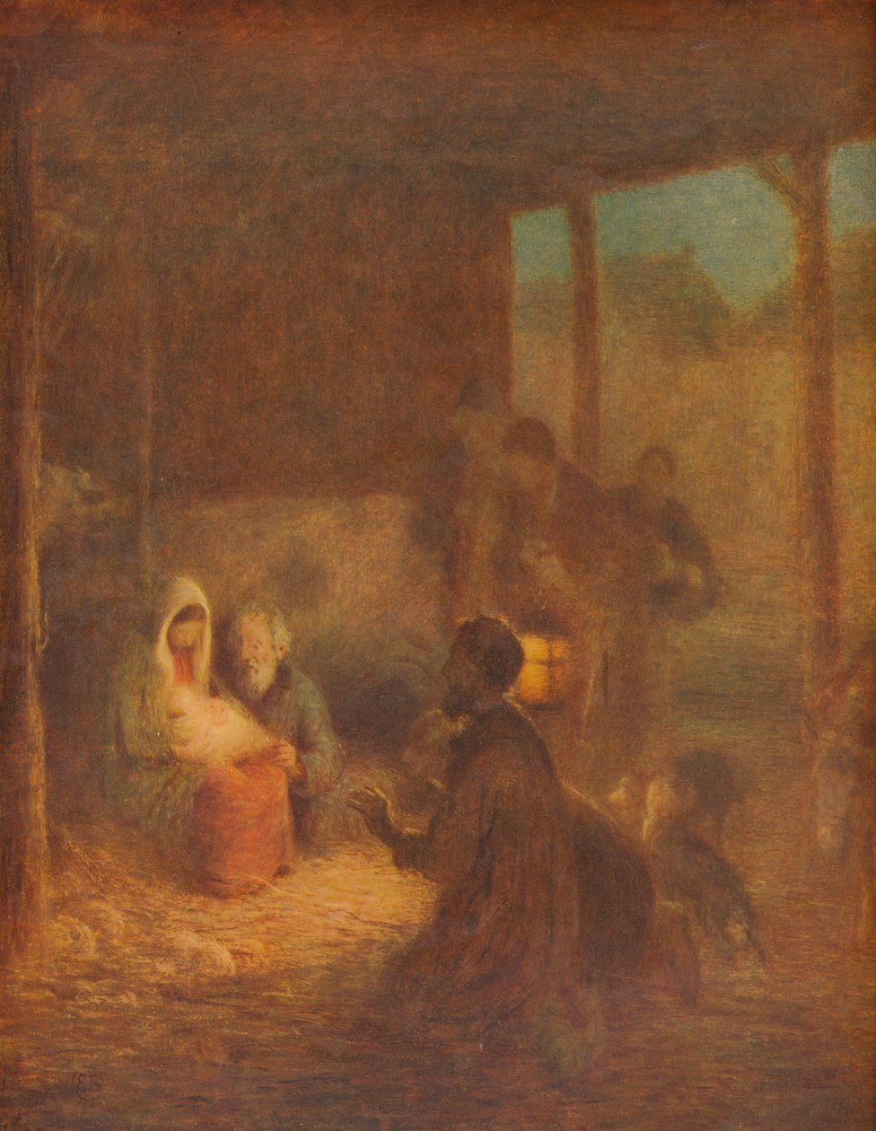 Majatalossa ei ollut tilaa, c1910, 1911 tekijältä William Edward Stott