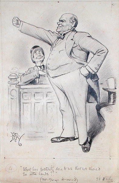 George Harwood (1845-1912) (lyijykynä paperille) tekijältä Edward Tennyson Reed