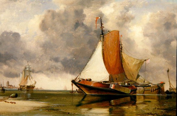 hollantilainen proomu tekijältä Edward William Cooke