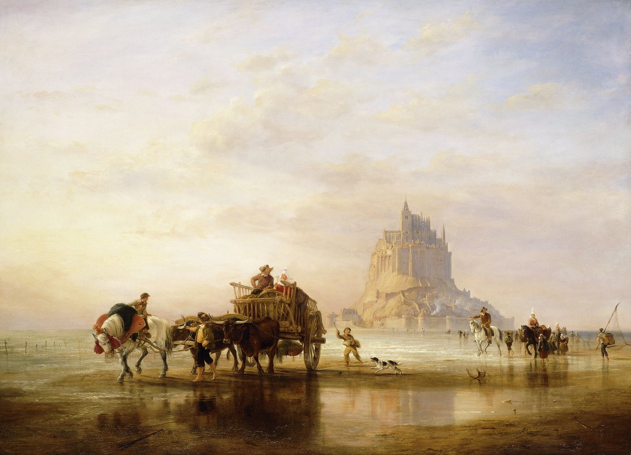 Mont St. Michel, 1840 tekijältä Edward William Cooke