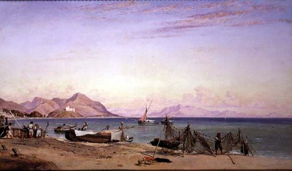 Salerno, kuivausverkot tekijältä Edward William Cooke