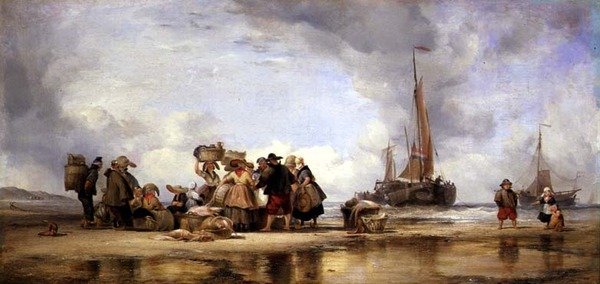 Scheveningenin ranta tekijältä Edward William Cooke