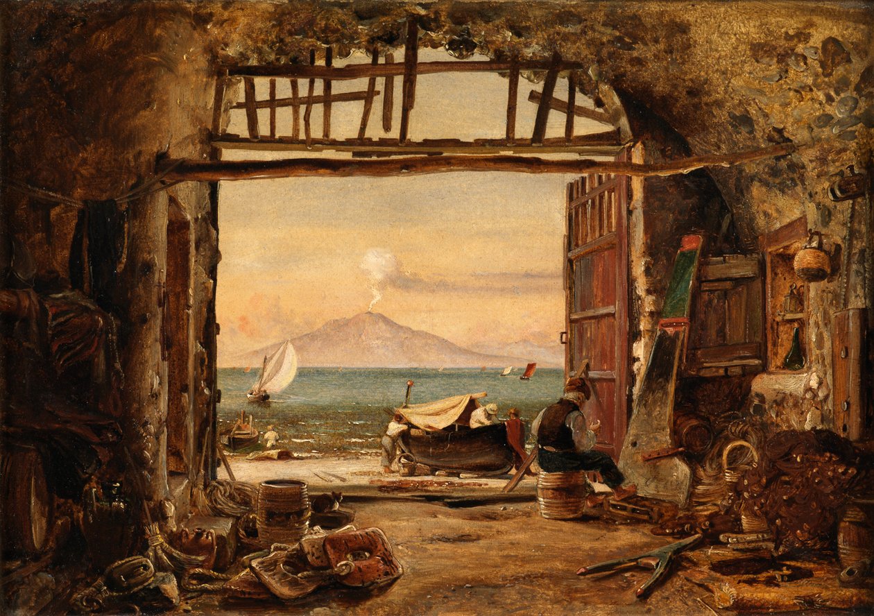 Vesuvius (öljy kankaalle) tekijältä Edward William Cooke