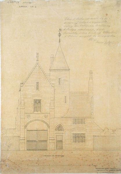 Castle Ashbyn etukorkeus, Lodge nro 2 tekijältä Edward William Godwin
