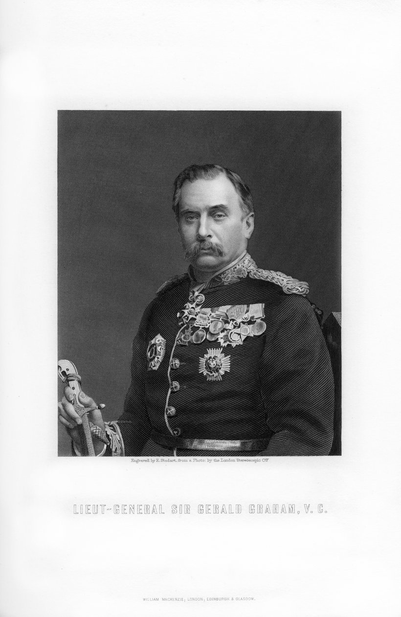 Sir Gerald Graham, brittiläinen kenraaliluutnantti, 1893. tekijältä Edward William Stodart