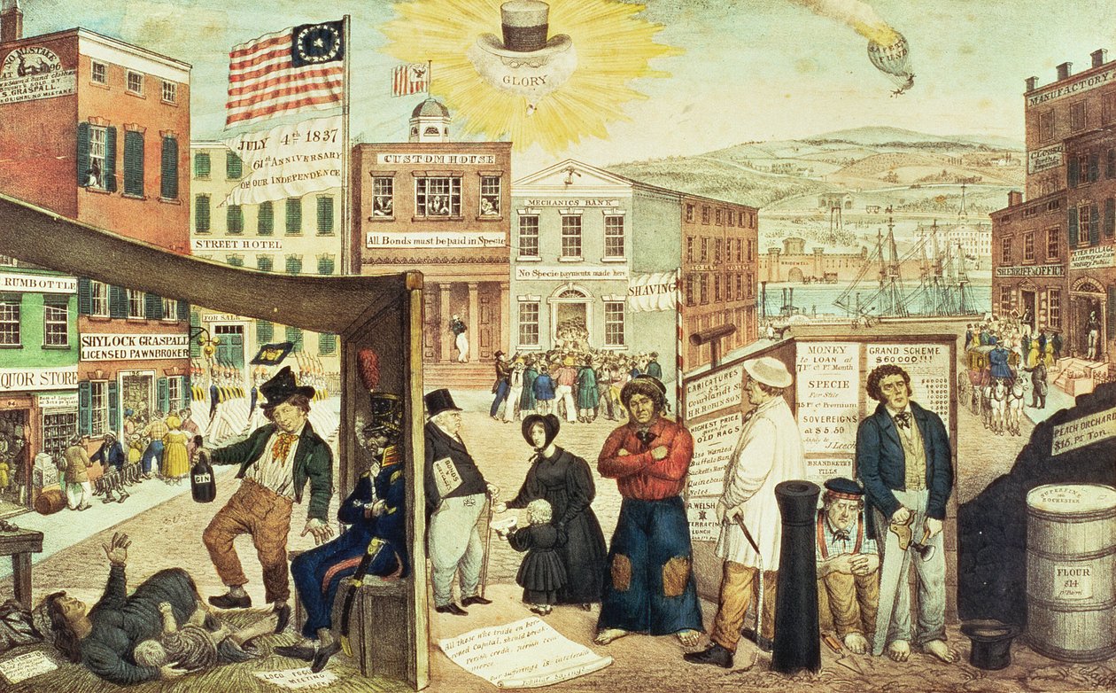 The Times, pubi. kirjoittanut H.R. Robertson, New York, 1837 tekijältä Edward Williams Clay