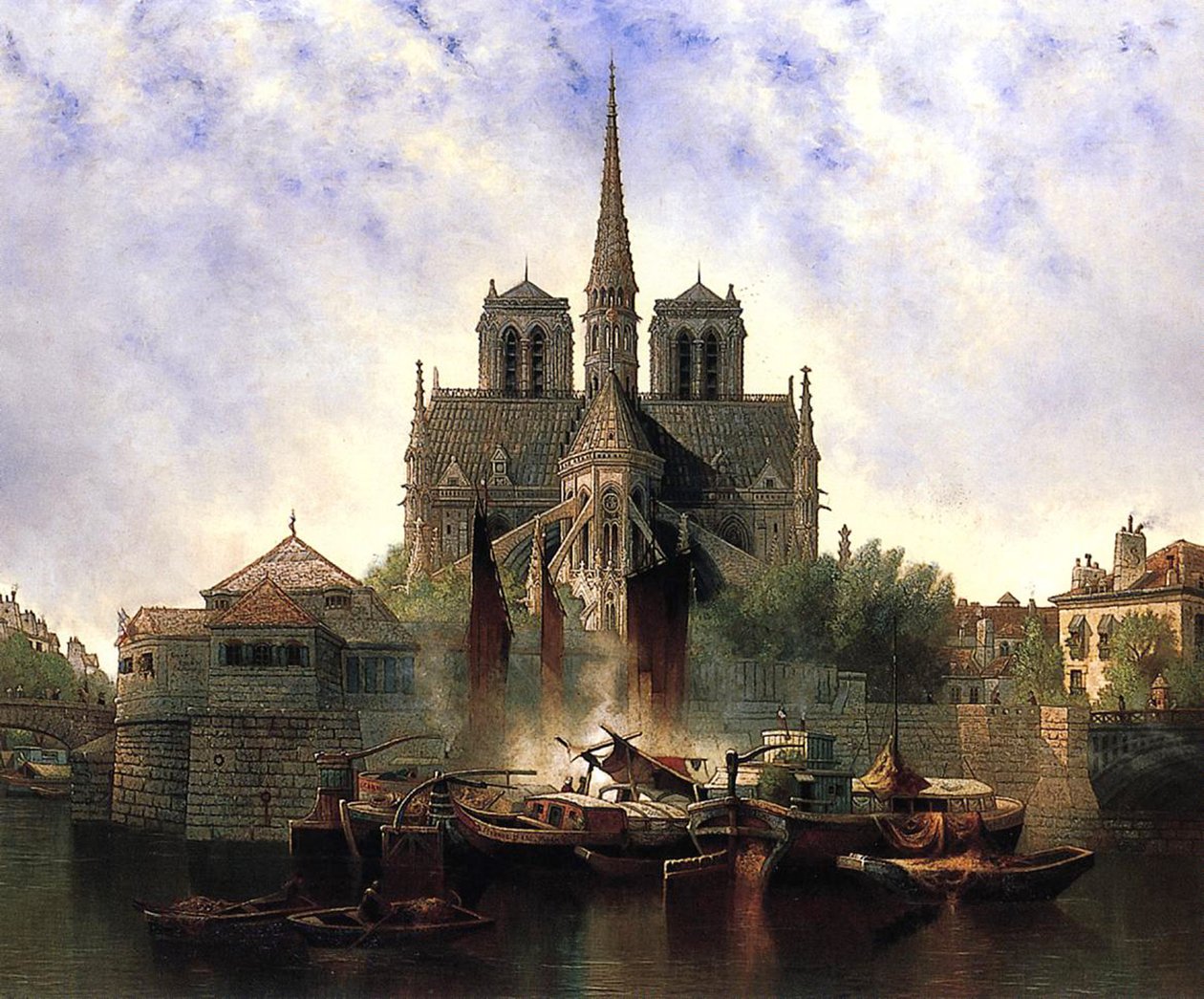 Notre-Damen katedraali, Pariisi, 1893 tekijältä Edwin Deakin