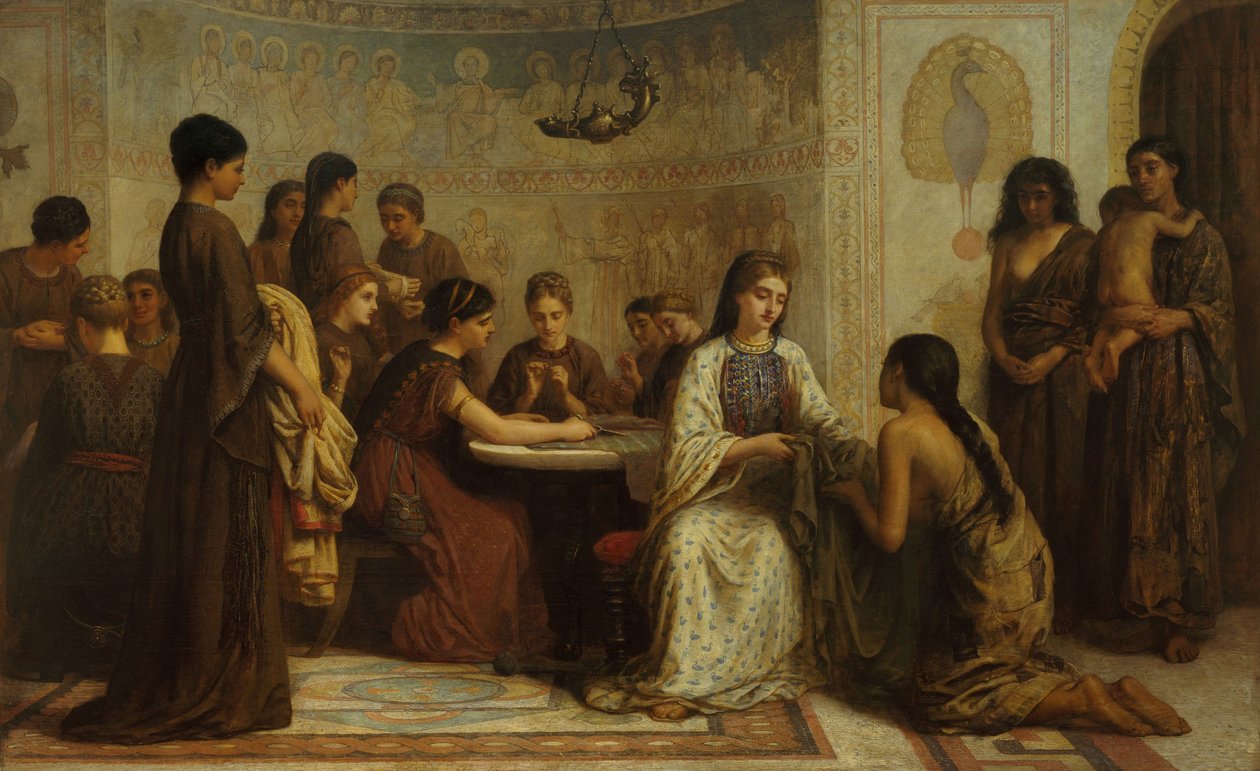 Dorcas -kokous 6. vuosisadalla tekijältä Edwin Longsden Long
