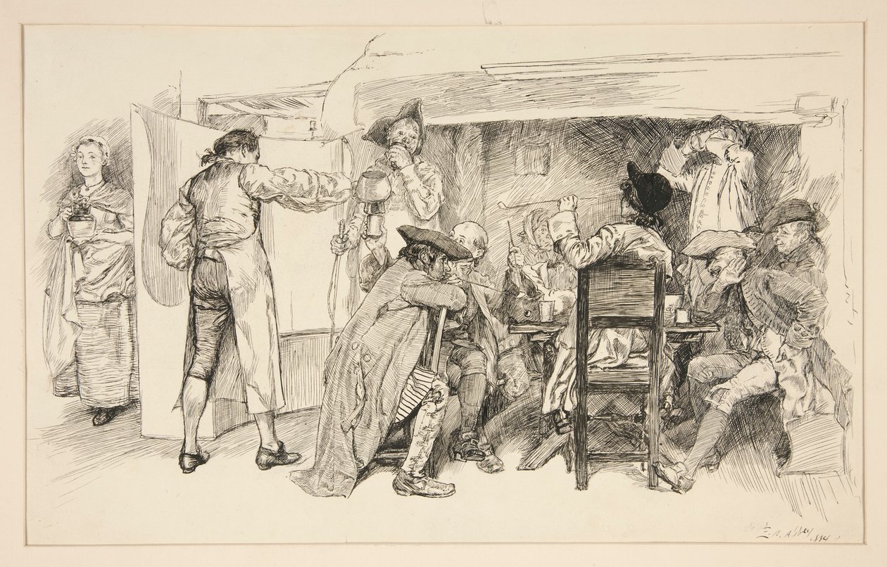 Ale House -huone - tekijältä Edwin Austin Abbey