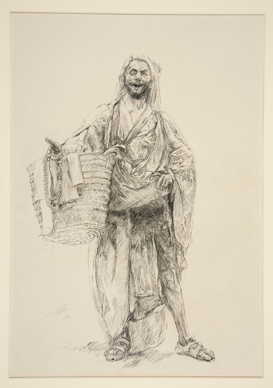 Autolycus, IV näytös, kohtaus ii, Talvi tekijältä Edwin Austin Abbey