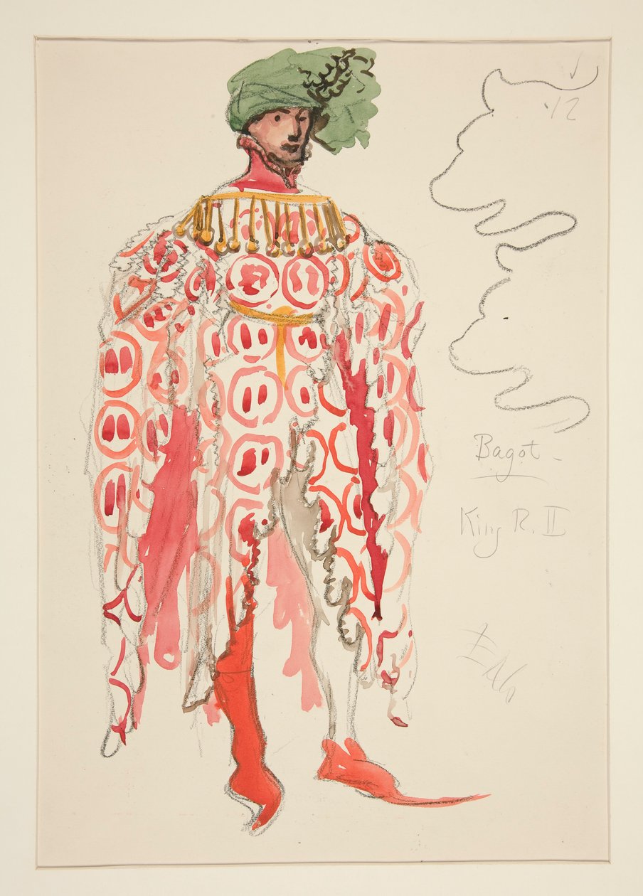 Bagot, pukupiirros Henry Irvingille tekijältä Edwin Austin Abbey