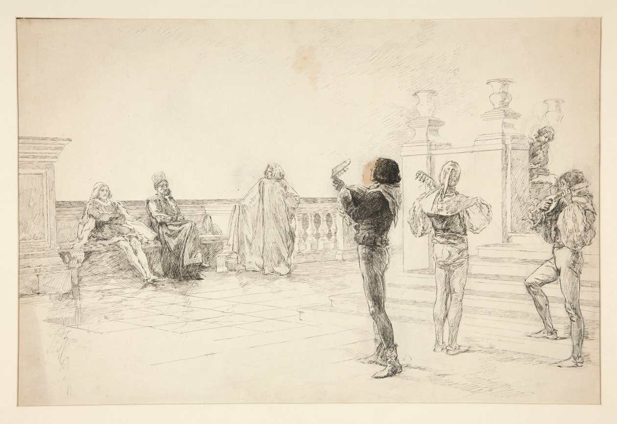 Balthazar laulaa: tekijältä Edwin Austin Abbey