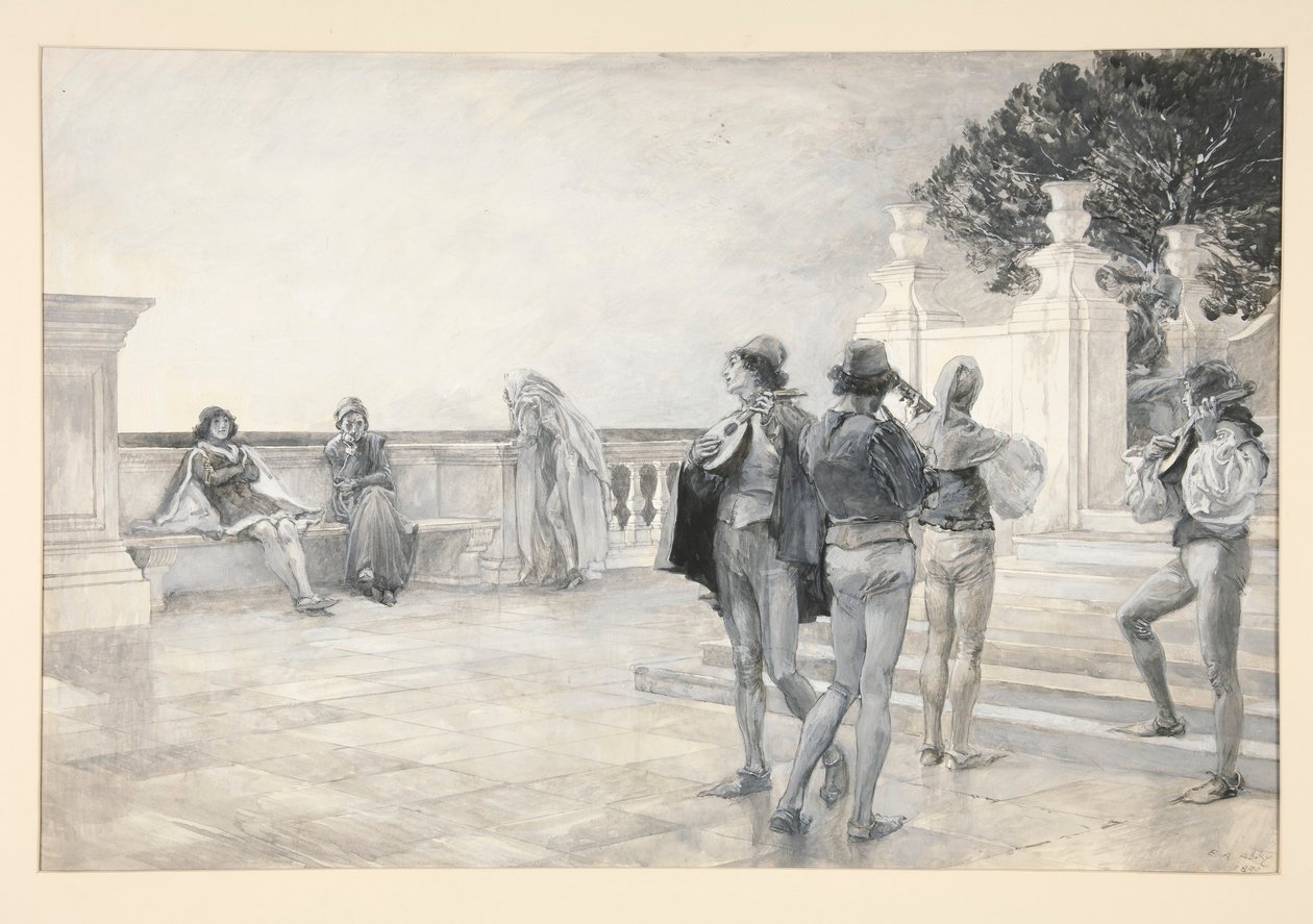 Balthazar laulaa: tekijältä Edwin Austin Abbey