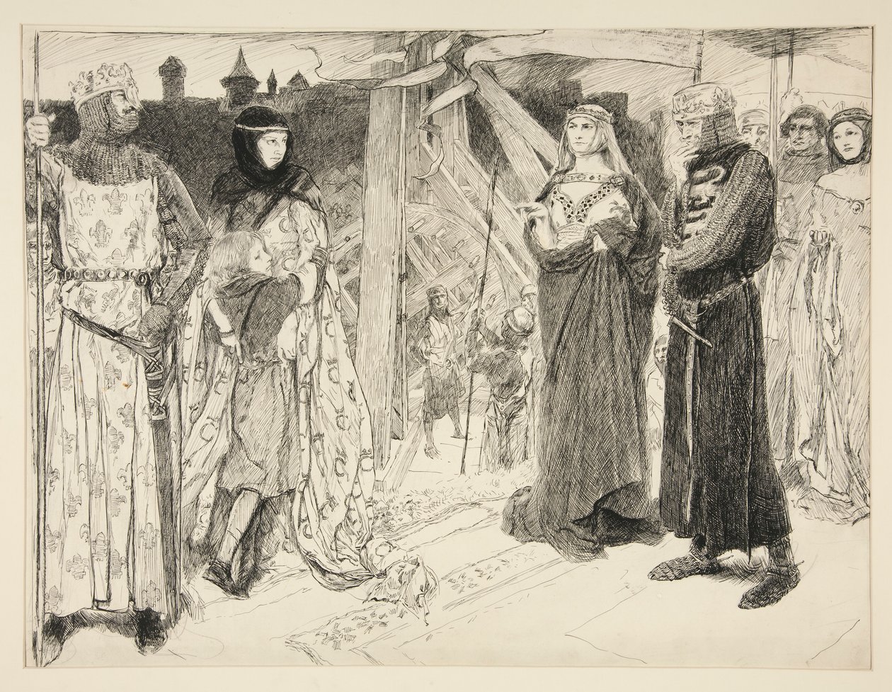 Algerin muurien edessä: tekijältä Edwin Austin Abbey