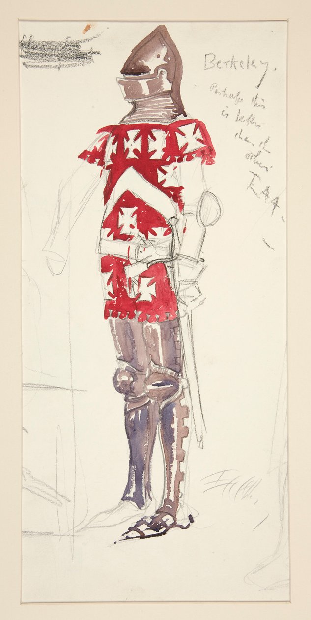 Berkeley, pukupiirros Henry Irvingille tekijältä Edwin Austin Abbey