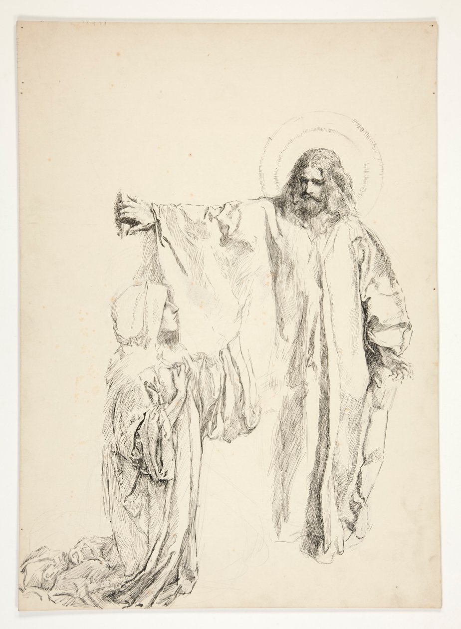 Kristus ja Maria Magdaleena tekijältä Edwin Austin Abbey