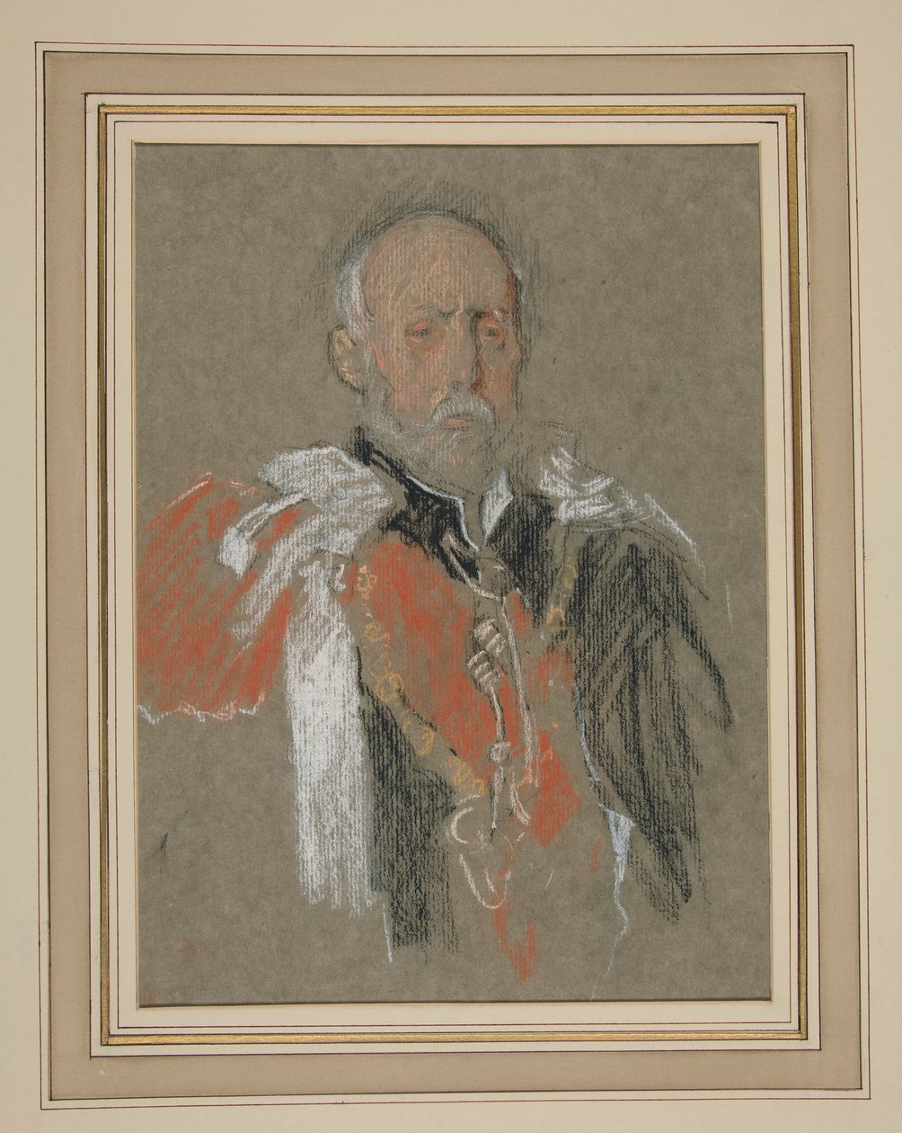 Edward VII:n kruunaus Muotokuva: Schleswig-Holsteinin prinssi Christian tekijältä Edwin Austin Abbey