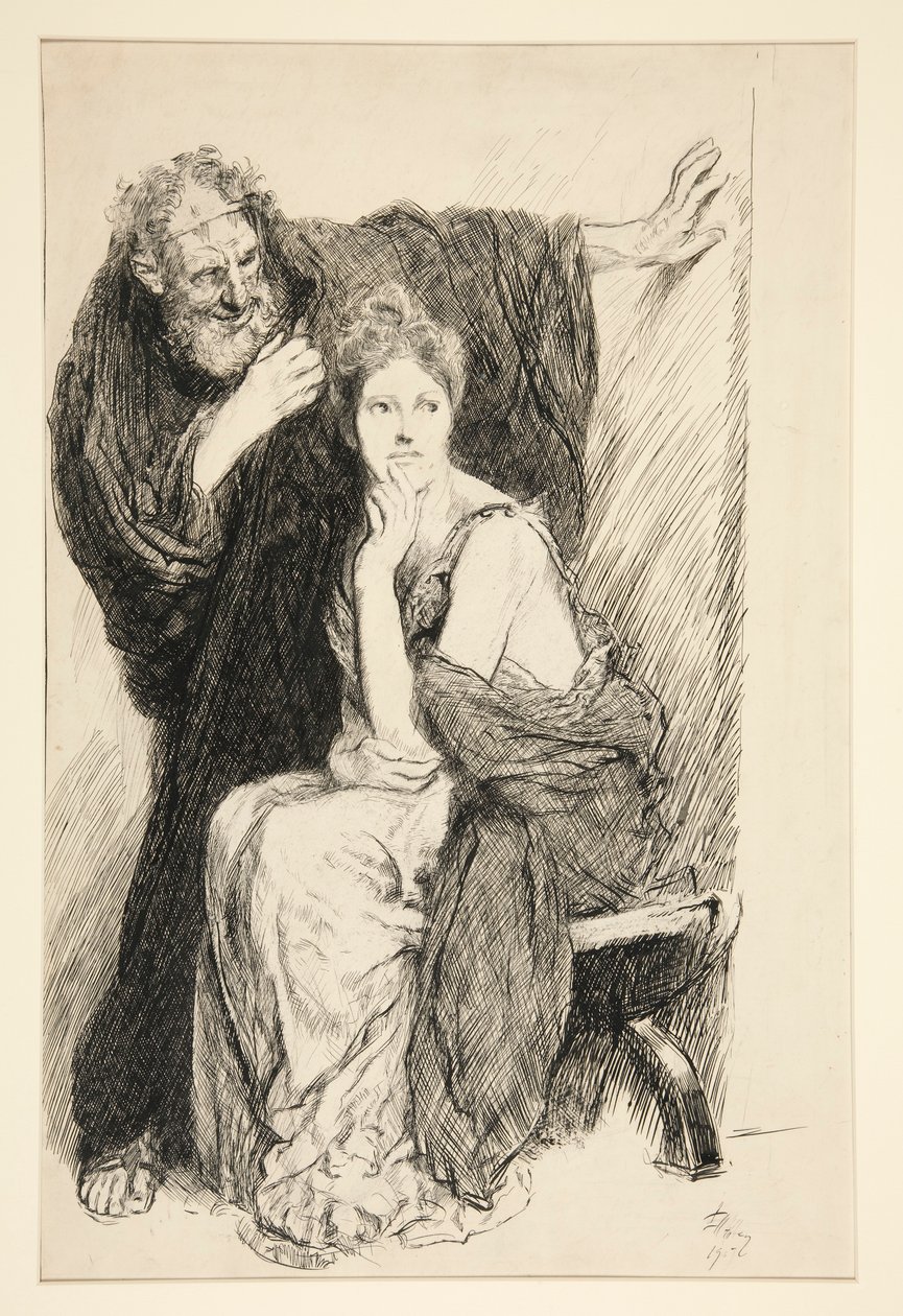 Cressida ja hänen setänsä, Troilusista ja Cressidasta tekijältä Edwin Austin Abbey