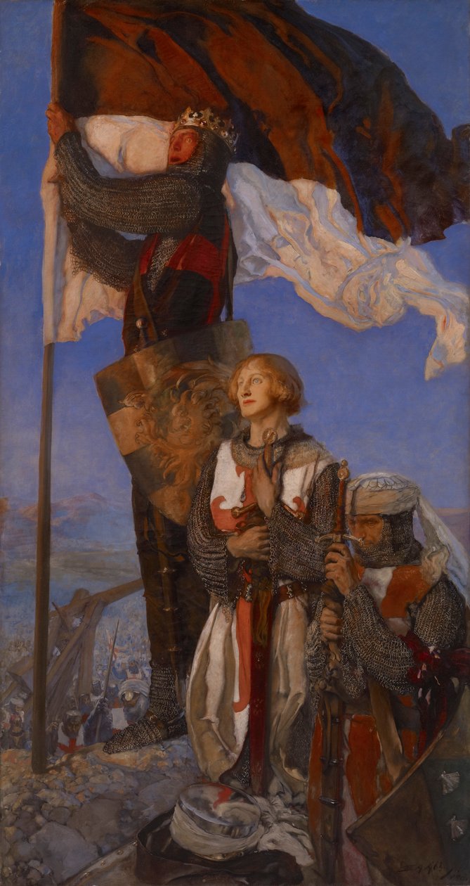 Ristiretkeläiset näkevät Jerusalemin tekijältä Edwin Austin Abbey
