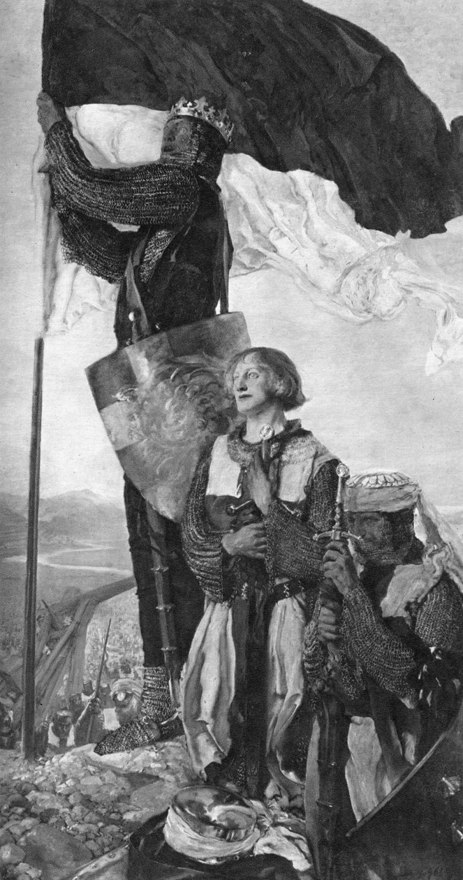 Crusaders Sighting Jerusalem, 1901. tekijältä Edwin Austin Abbey