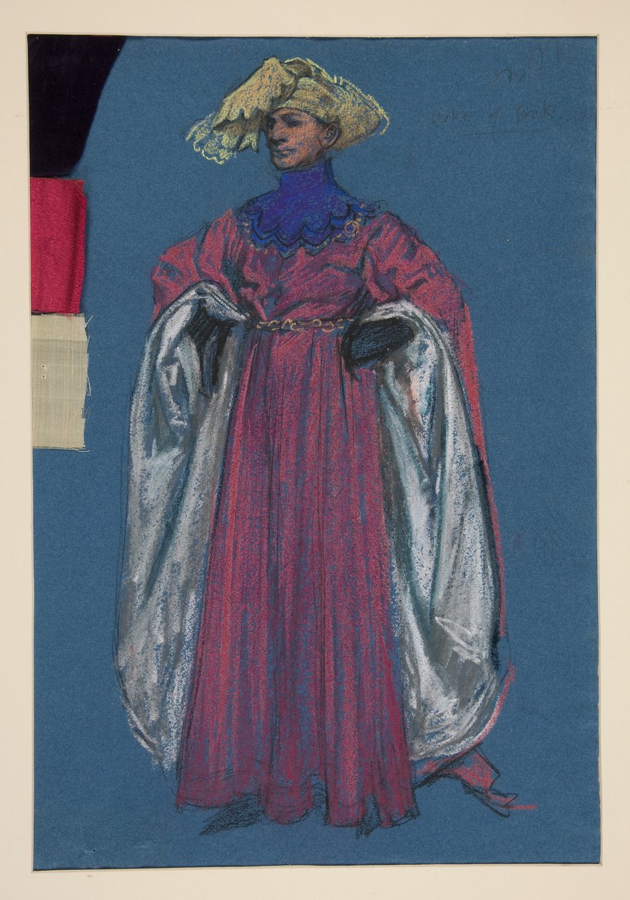 Yorkin herttua, pukupiirros Henry Irvingille tekijältä Edwin Austin Abbey