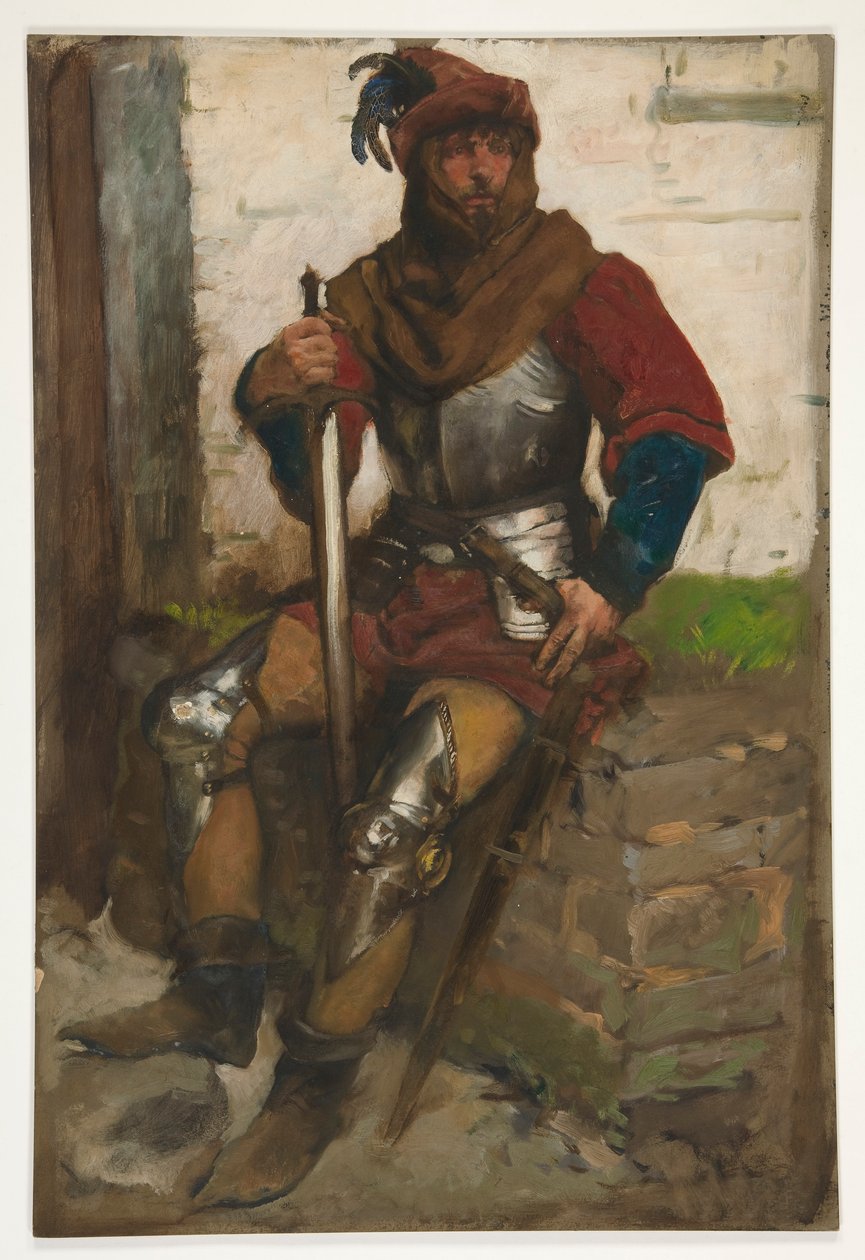 Kuvatutkimus ritarista tekijältä Edwin Austin Abbey