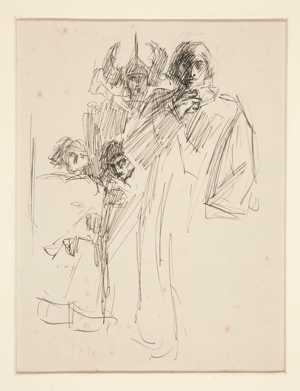 Galahad Castlessa, The Quest of the Holy Graal -tutkimus (15 maalauksen sarja Bostonin yleiselle kirjastolle, valmistui vuonna 1901) tekijältä Edwin Austin Abbey