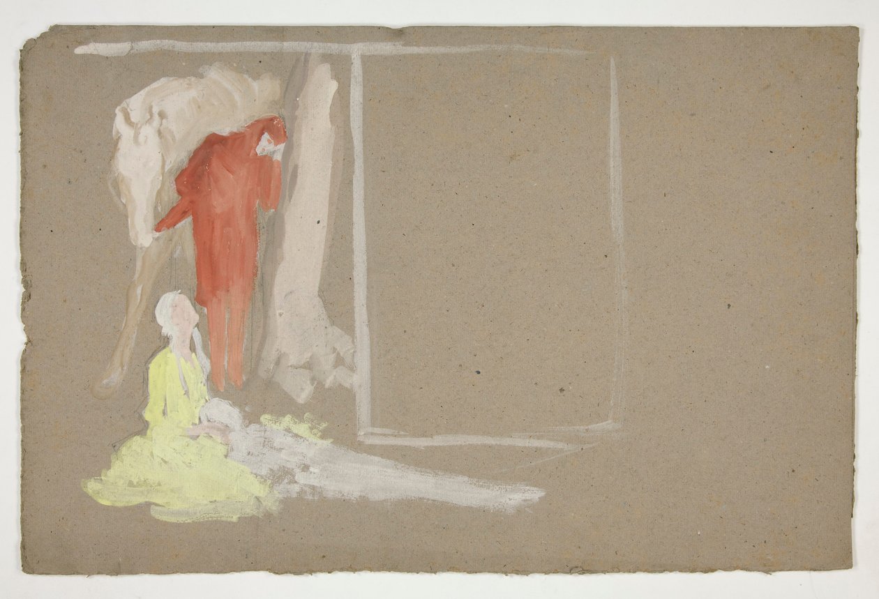 Figuuriryhmä - (tunnistamaton kuva) tekijältä Edwin Austin Abbey