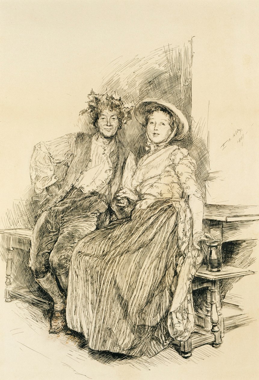 Sadonkorjuu kotiin tekijältä Edwin Austin Abbey
