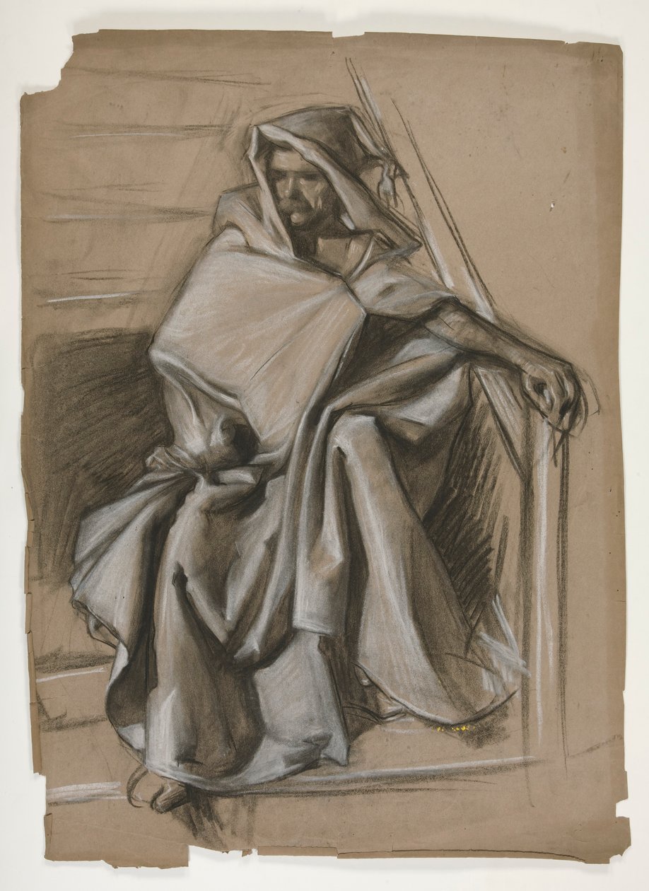 Pyhä Graal -sarja. Hodded figuuritutkimus. tekijältä Edwin Austin Abbey