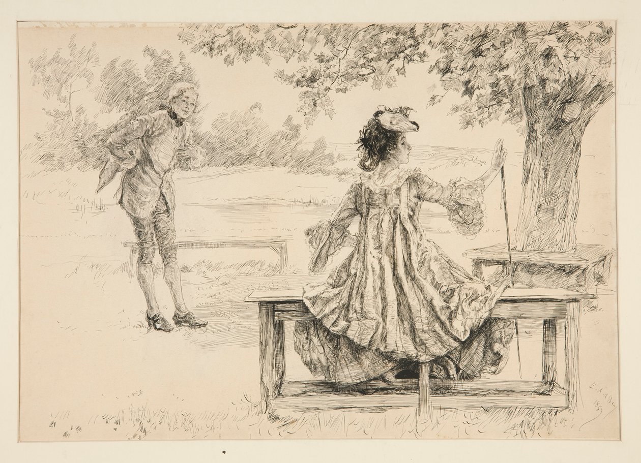 Kuvitus varten tekijältä Edwin Austin Abbey