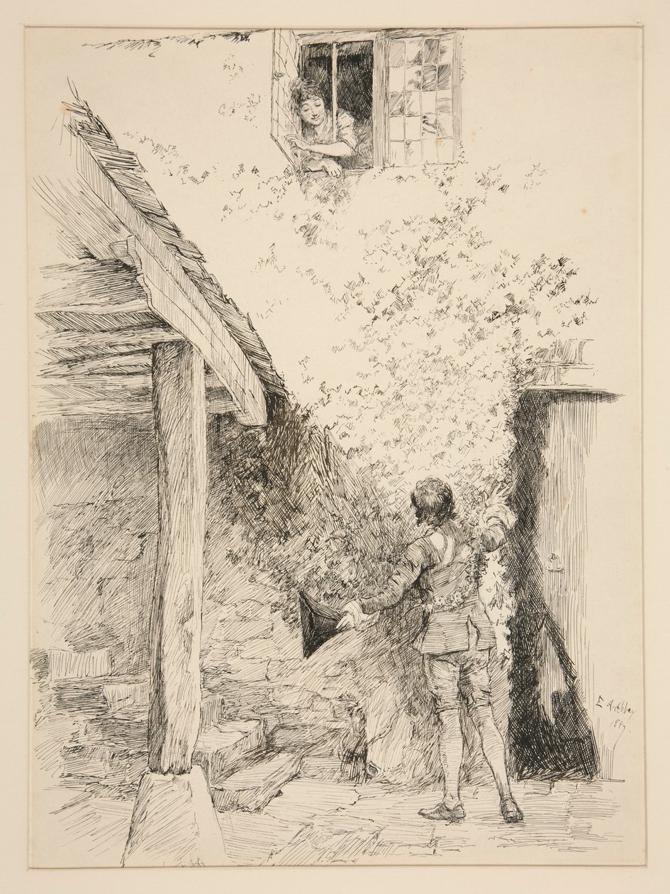 Kuvitus varten tekijältä Edwin Austin Abbey