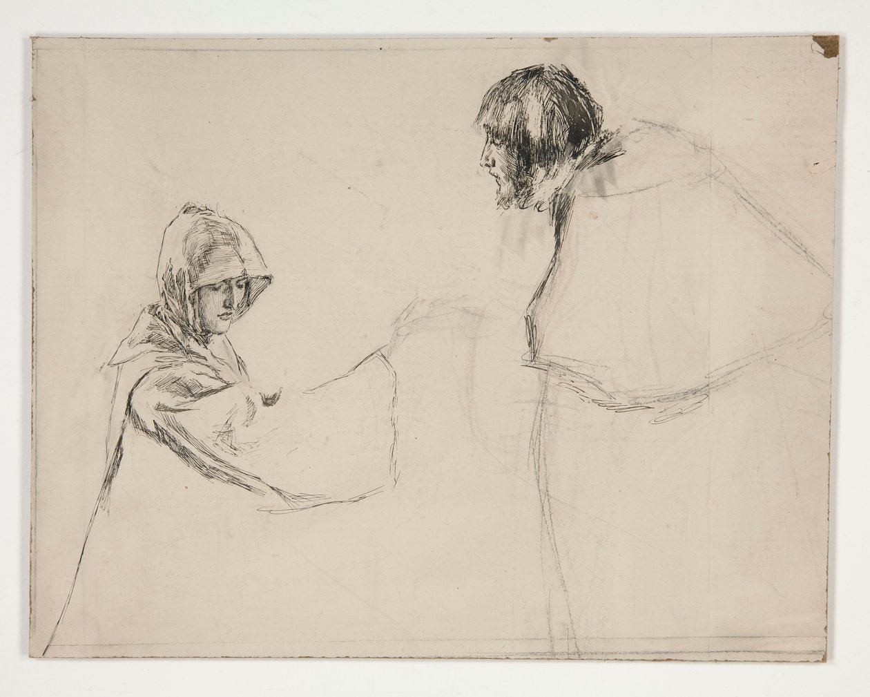 Isabella and the Duke (tutkimus .1108), kirjasta Measure for Measure tekijältä Edwin Austin Abbey