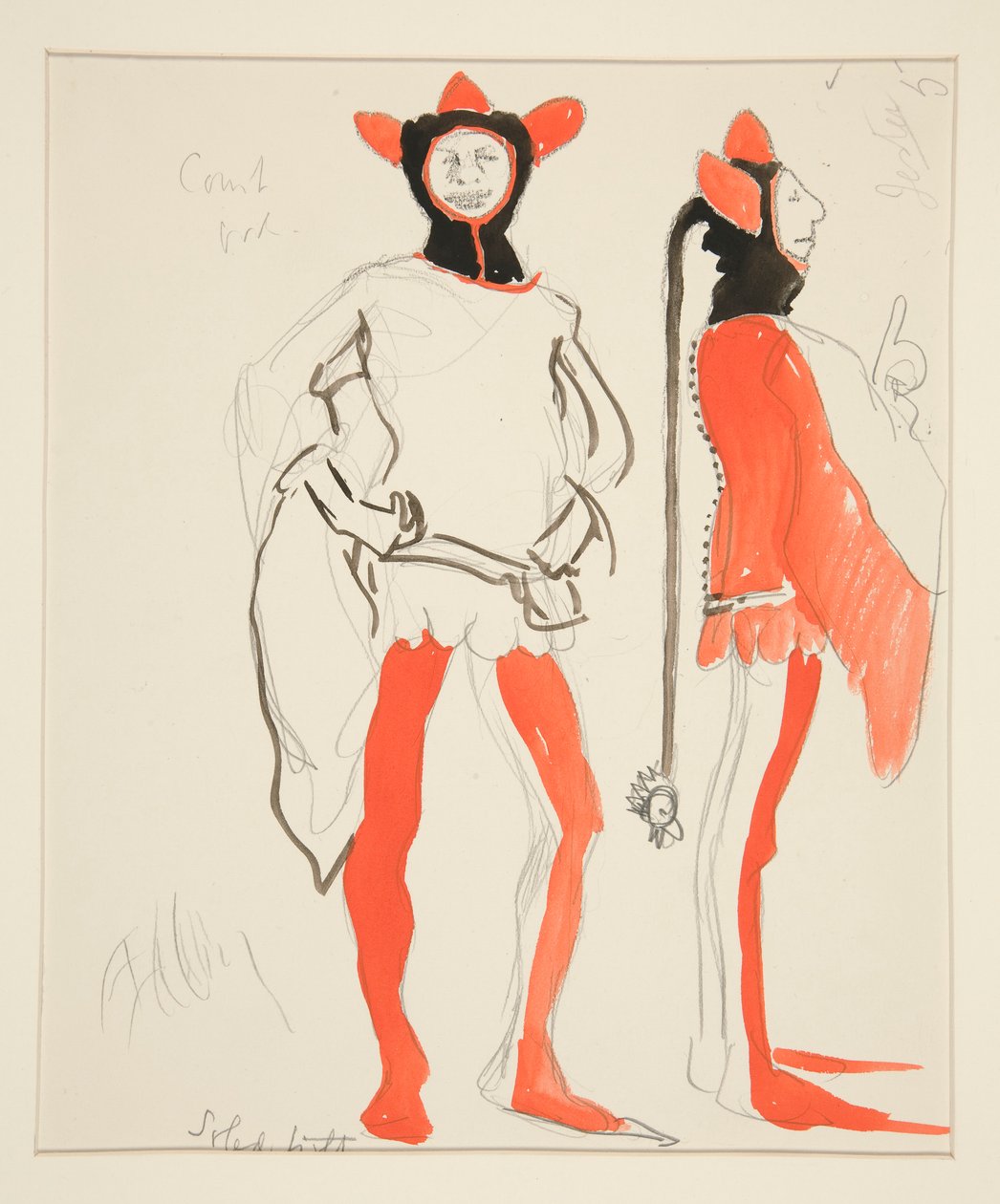 Jesters, pukupiirros Henry Irvingille tekijältä Edwin Austin Abbey