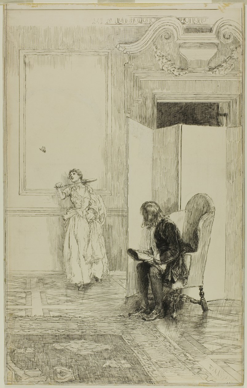 Nyt ristissä peilin kasvot tekijältä Edwin Austin Abbey