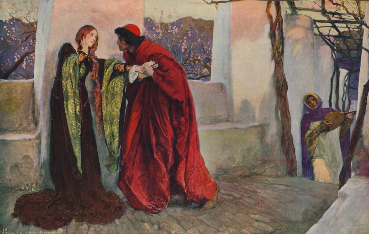 Oi Mistress Mine, Missä olet roaming, 1899, c1915 tekijältä Edwin Austin Abbey