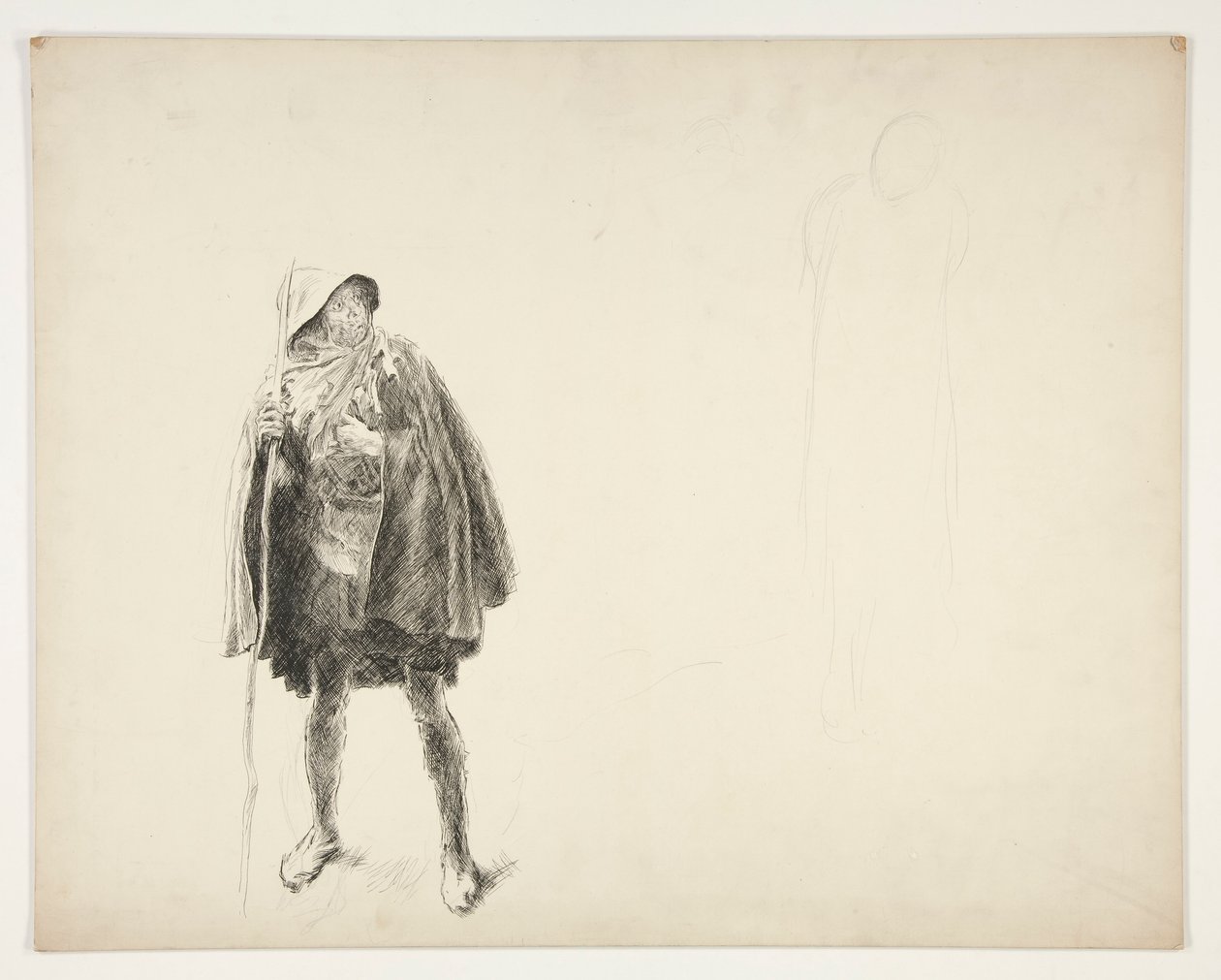Talonpoika, luonnos tuntemattomasta Shakespearen näytelmästä tekijältä Edwin Austin Abbey