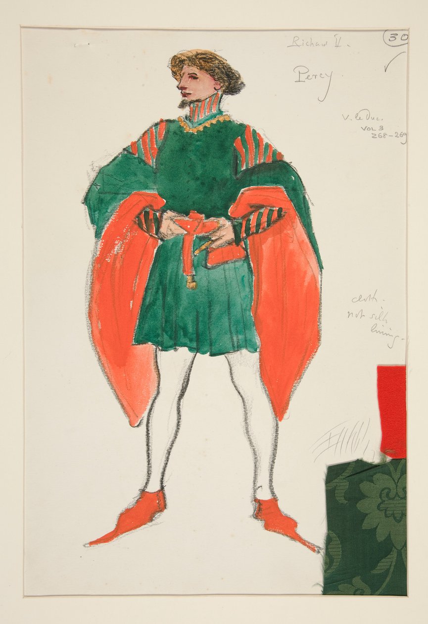 Percy, pukupiirros Henry Irvingille tekijältä Edwin Austin Abbey