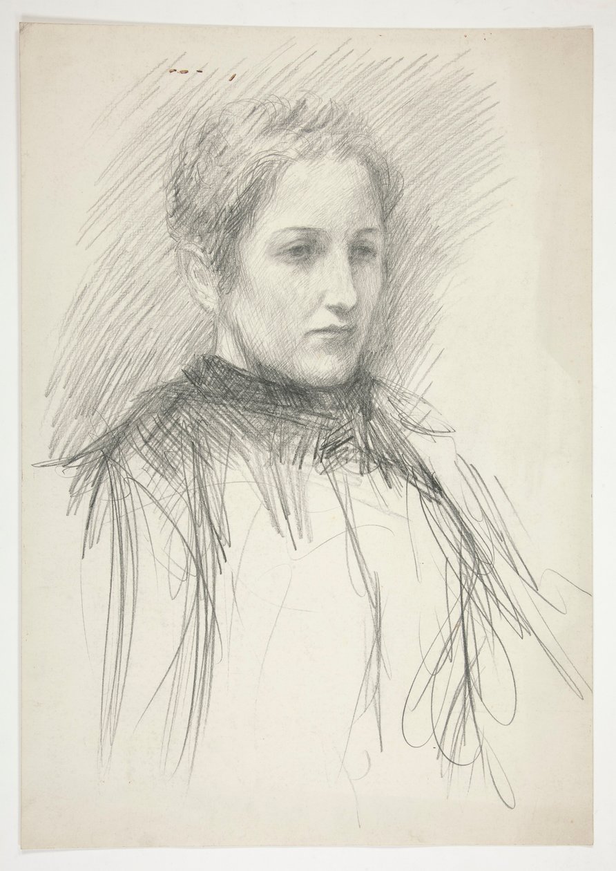 Nuoren rouva Abbeyn muotokuva (?) tekijältä Edwin Austin Abbey