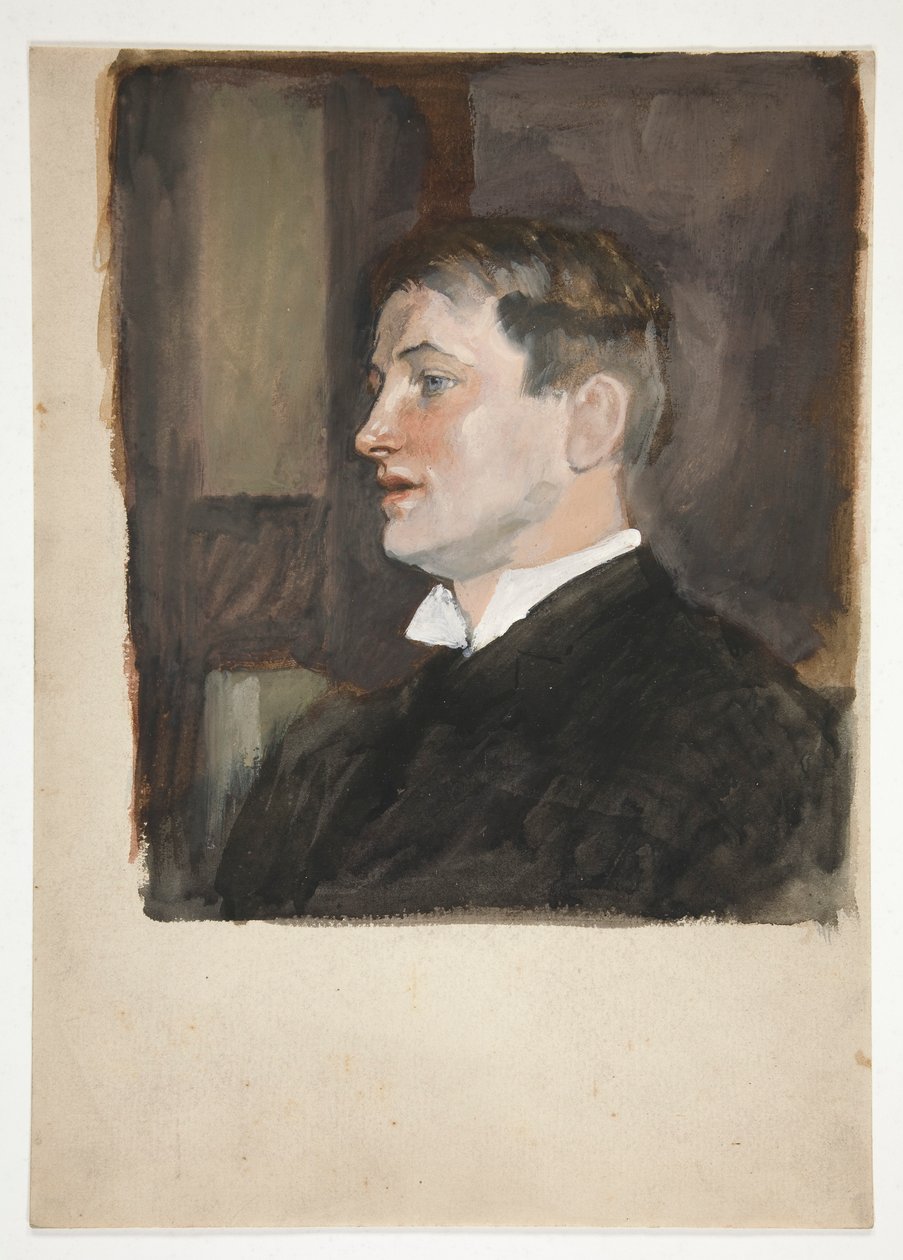 Nuoren miehen muotokuva (tunnistamaton hoitaja) tekijältä Edwin Austin Abbey