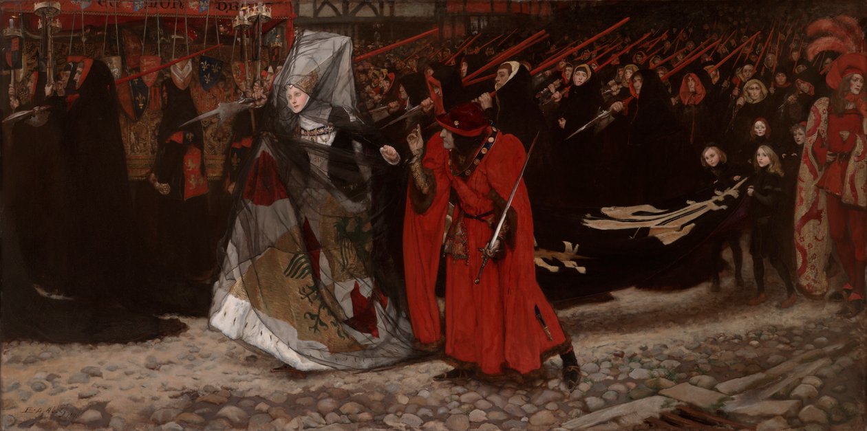 Richard, Gloucesterin herttua ja Lady Anne tekijältä Edwin Austin Abbey