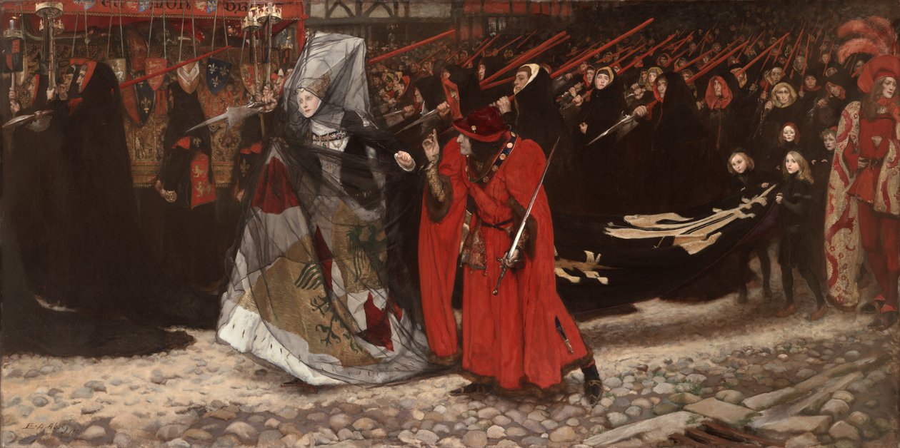 Richard, Gloucesterin herttua, ja Lady Anne, 1896. tekijältä Edwin Austin Abbey
