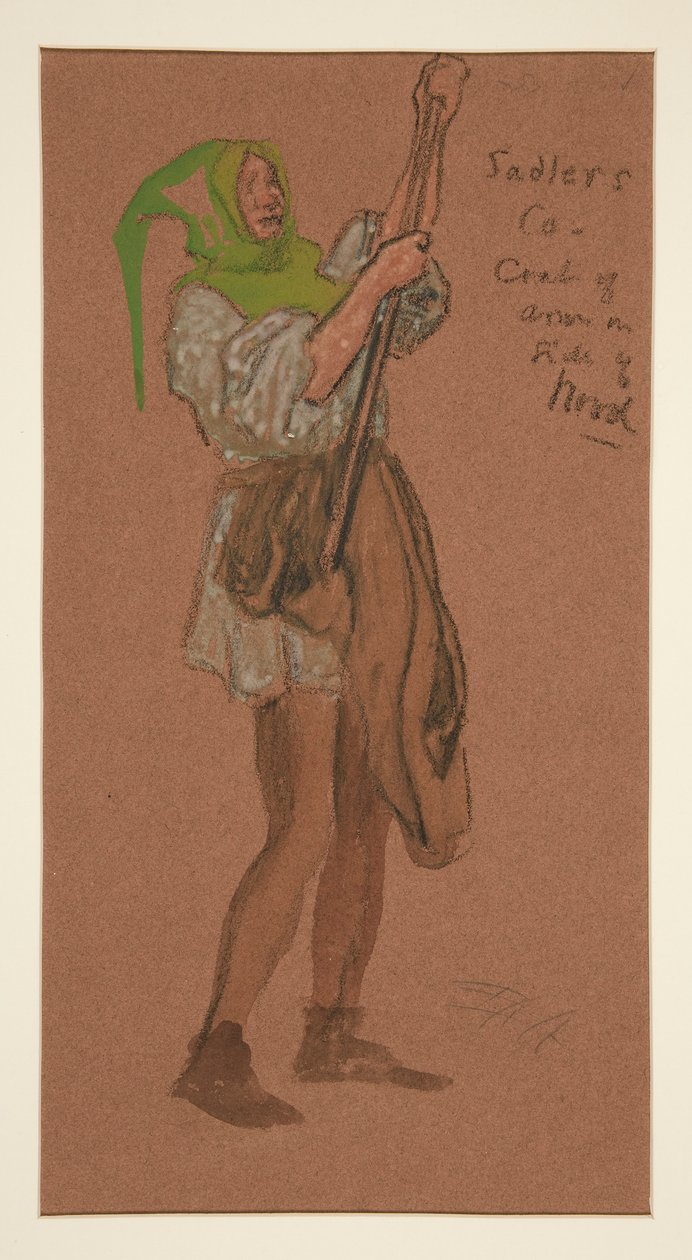 Sadlers-asu, pukupiirros Henry Irvingille tekijältä Edwin Austin Abbey