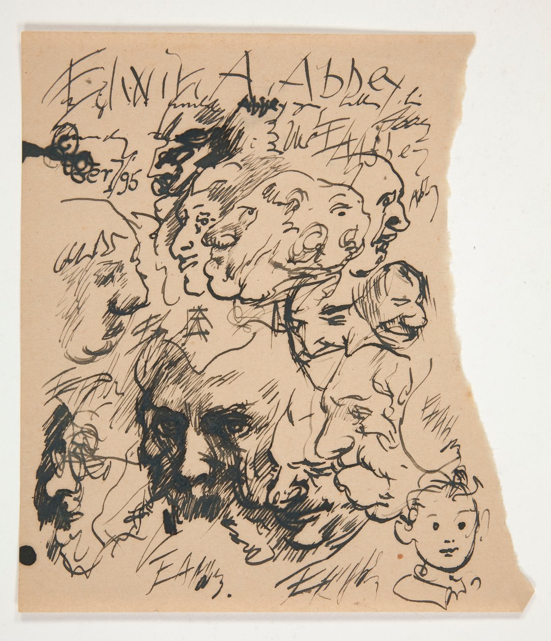 Arkki luonnoksia päistä tekijältä Edwin Austin Abbey
